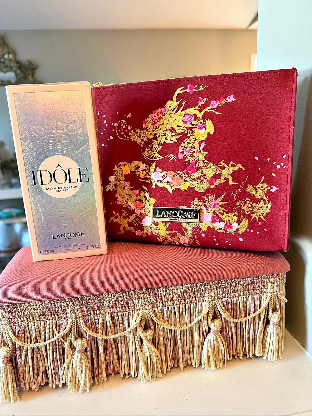 New 50ml Lancôme Nectar Eau de Parfum with Cosmetic Bag